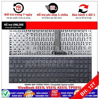 Bh12th] bàn phím laptop asus s551 k551 dùng cho vivobook s551l v551l k551l tp501u