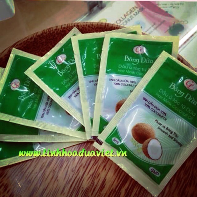 Gói Dầu dừa 5ml Cửu Long massage body ủ tóc