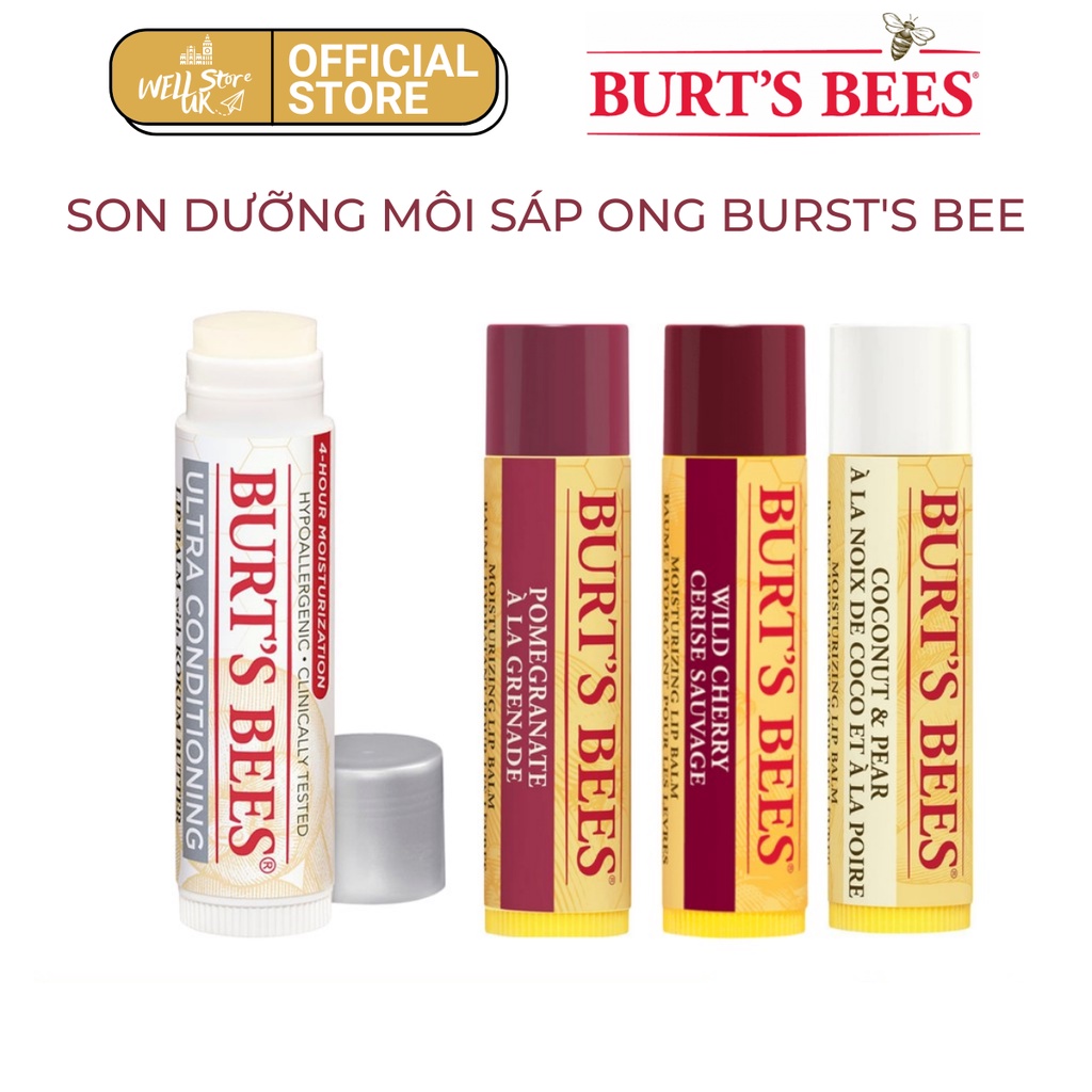 [Nội địa Anh] Son dưỡng môi từ sáp ong mix tinh dầu hữu cơ