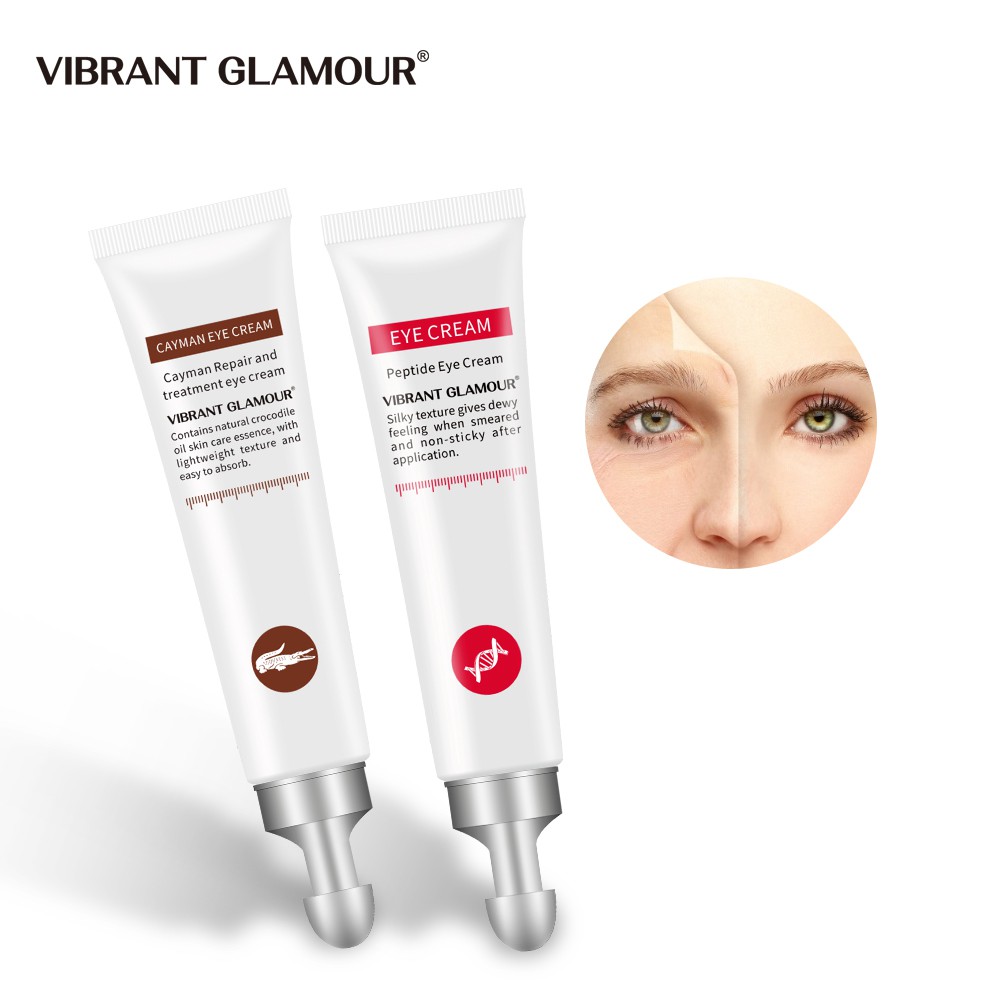 Bộ kem dưỡng mắt chứa collagen peptide hyaluronic acid VIBRANT GLAMOR cải thiện nếp nhăn và quầng thâm