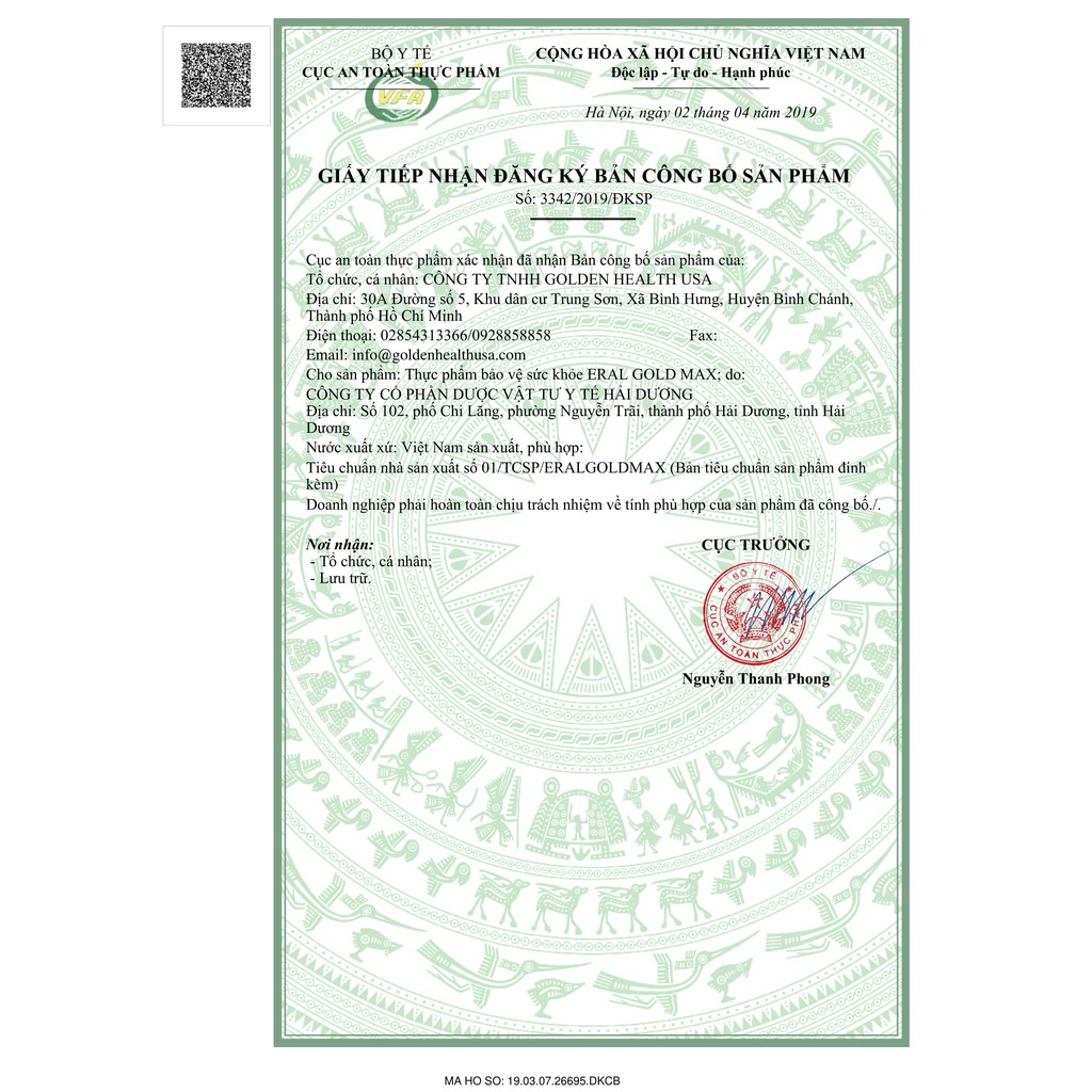 Eral Gold Max - Hạn chế lão hóa da, giúp da hồng hào, sáng mịn