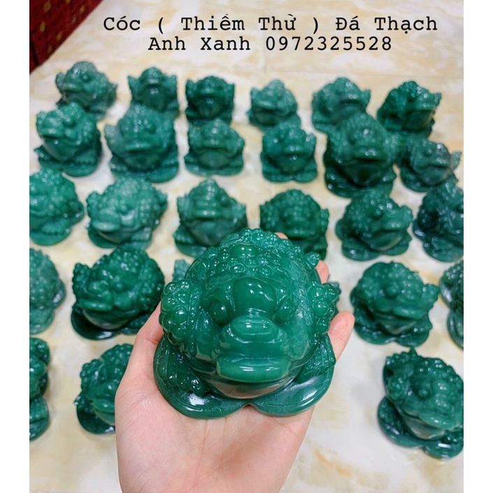 Cóc ( Thiềm Thừ ) Đá Hồng, Xanh Tự Nhiên Phong Thuỷ