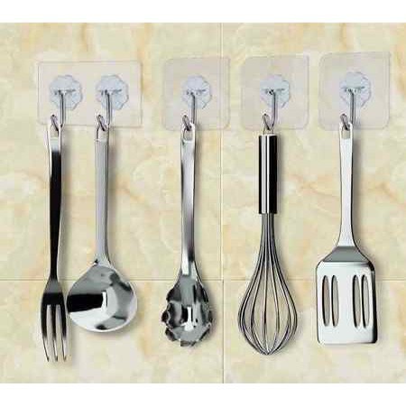 BỘ 10 MÓC DÁN TƯỜNG SIÊU DÍNH 6x6CM 88037 SHOP KHO TỔNG