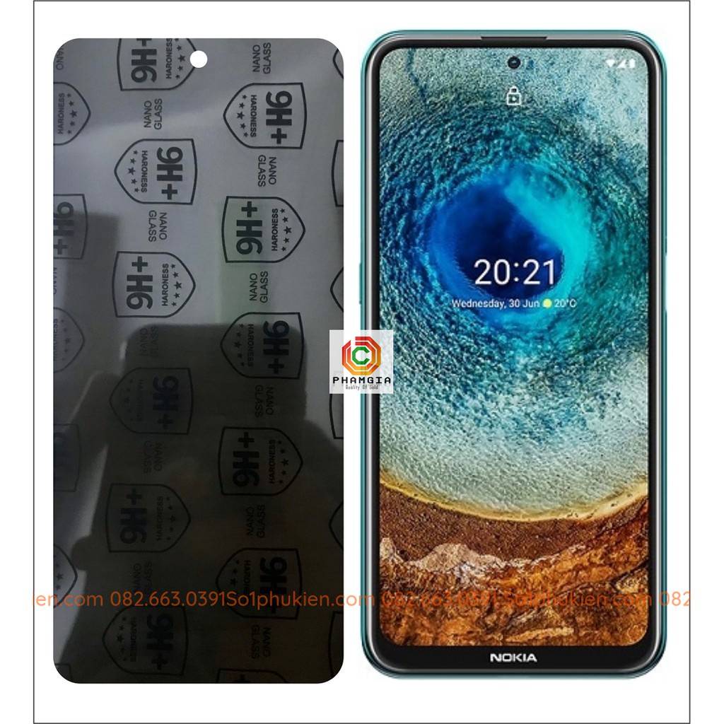 Dán cường lực chống nhìn trộm Nokia X10 dẻo nano