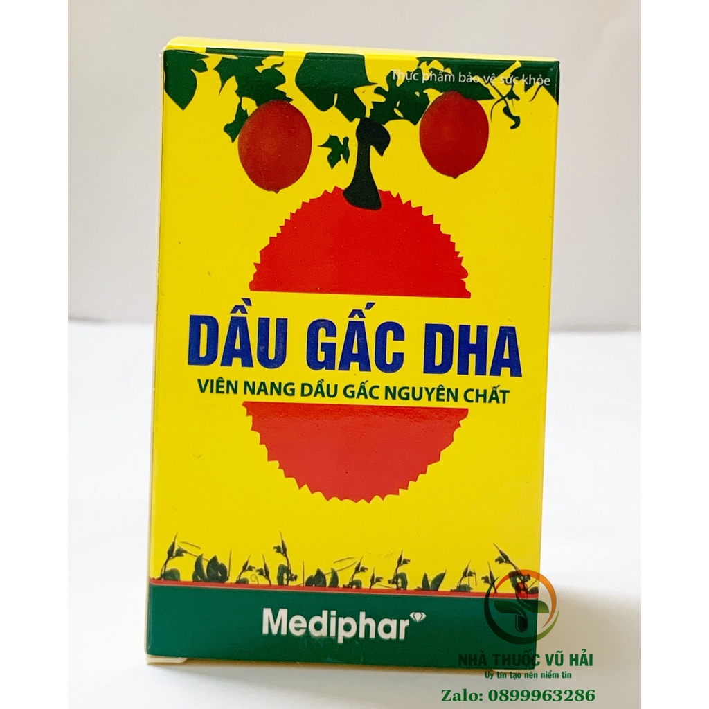 Viên dầu gấc DHA chiết xuất từ tinh dầu gấc giúp sáng mắt đẹp da