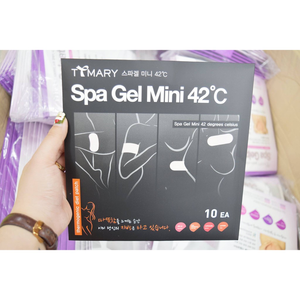 Miếng Dán Tan Mỡ Toàn Thân Ttmary Spa Gel Mini 42°C.