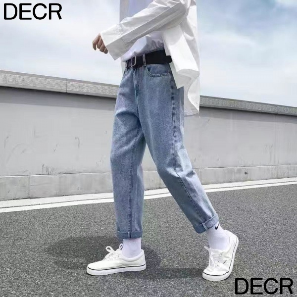 Quần Jean Dài Ống Rộng Phong Cách Hàn Quốc Thời Trang Xuân Hè Mới Cho Nam K900
