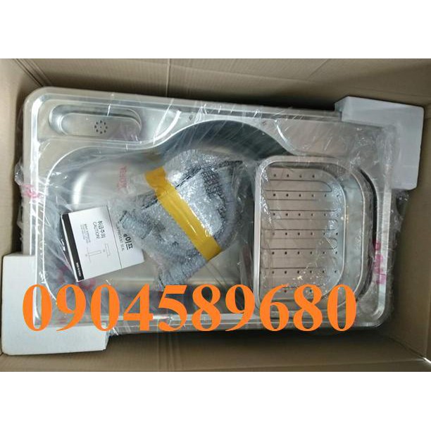 Chậu rửa chén 1 hộc to cao cấp Cico DJUS-850P , hàng nhập khẩu nguyên chiếc từ Hàn Quốc