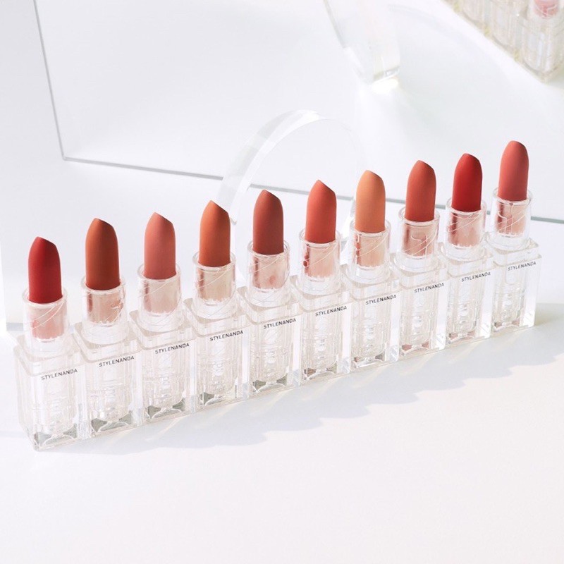 Son 3ce Soft Matte Lipstick Clear Layer Edition 3CE thỏi trong [ Chính Hãng] [ Hàng mới về]