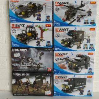 Lego đội lính tiên phong -doanh trại quân đội , chinh phục núi tuyết,swatl