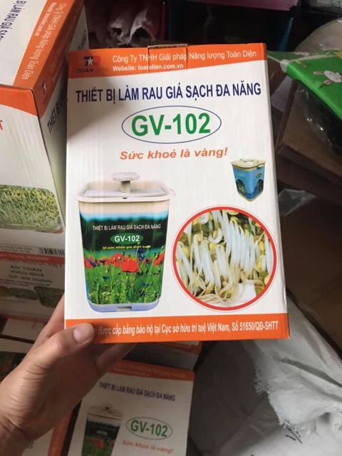 [TẶNG 1 TÚI ĐỖ] Máy làm giá đỗ tự động GV-102