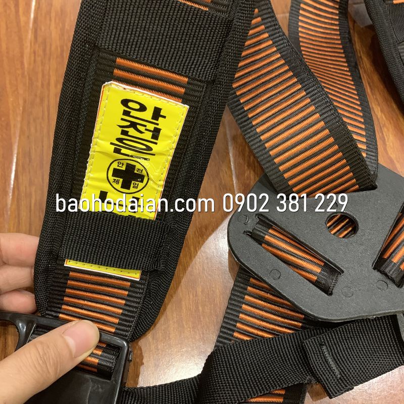 Dây an toàn bán thân Hàn Quốc kiểu Kujie 2 móc nhôm dây đàn hồi