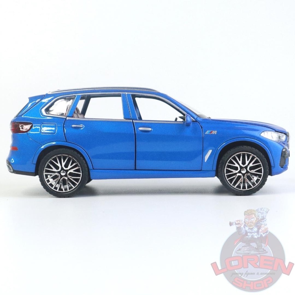 Mô hình ô tô kim loại BMW X5 tỷ lệ 1:32, xe SUV hạng sang có đèn còi mở full cửa cốp xe - Lorenshop