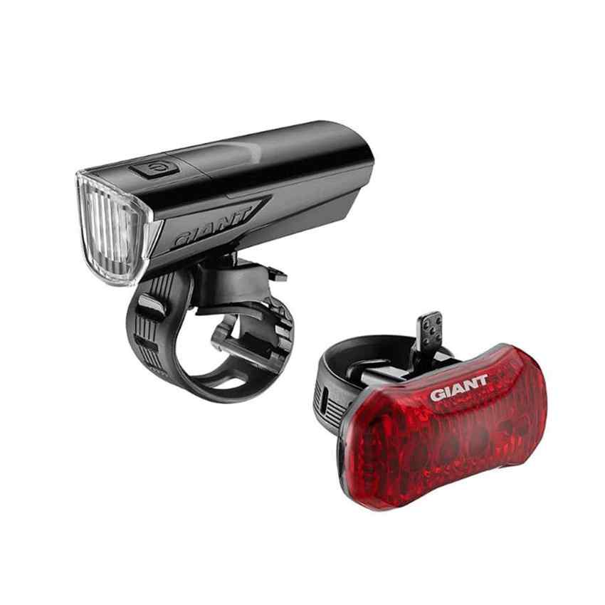 [FREESHIP] Bộ Đèn Trước Sau Xe Đạp Pin AAA 60 &amp; 20 Lumen GIANT Numen Combo 3 Bicycle Light