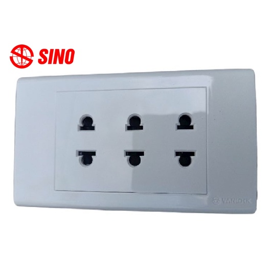 SINO Bộ 3 Ổ Cắm 2 Chấu 16A S18U3 - Hàng Việt Nam, Chất Lượng Cao