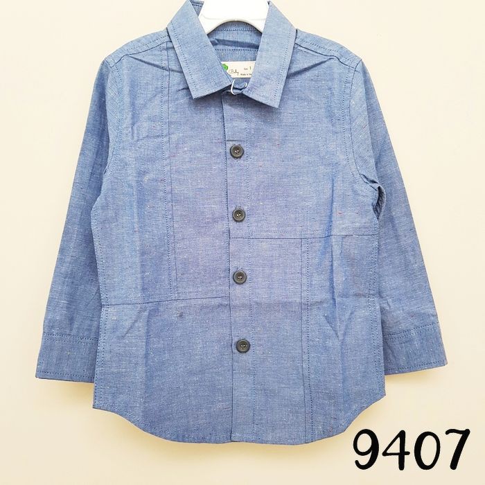 ÁO SƠ MI BÉ TRAI TAY DÀI NHIỀU MÀU CHO BÉ TỪ 11-28KG