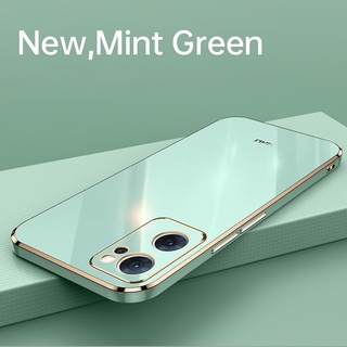 Ốp điện thoại chống sốc mạ viền thời trang sang trọng cho OPPO Reno 8z Lite 7 Pro SE 7Z 5G