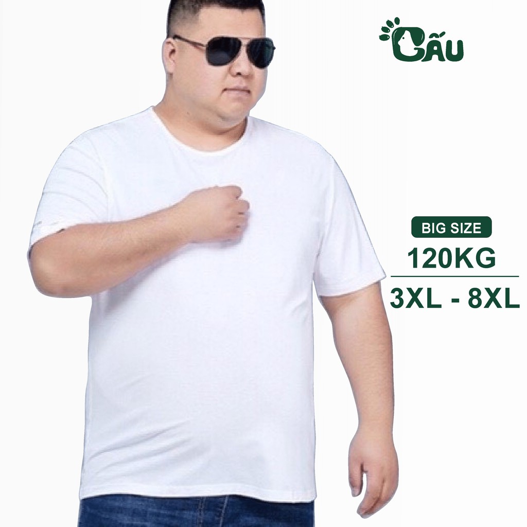 Áo thun Big Size GẤU 194 vải coton mềm mịn, co dãn 4 chiều, form regular fit Bigsize sang chảnh