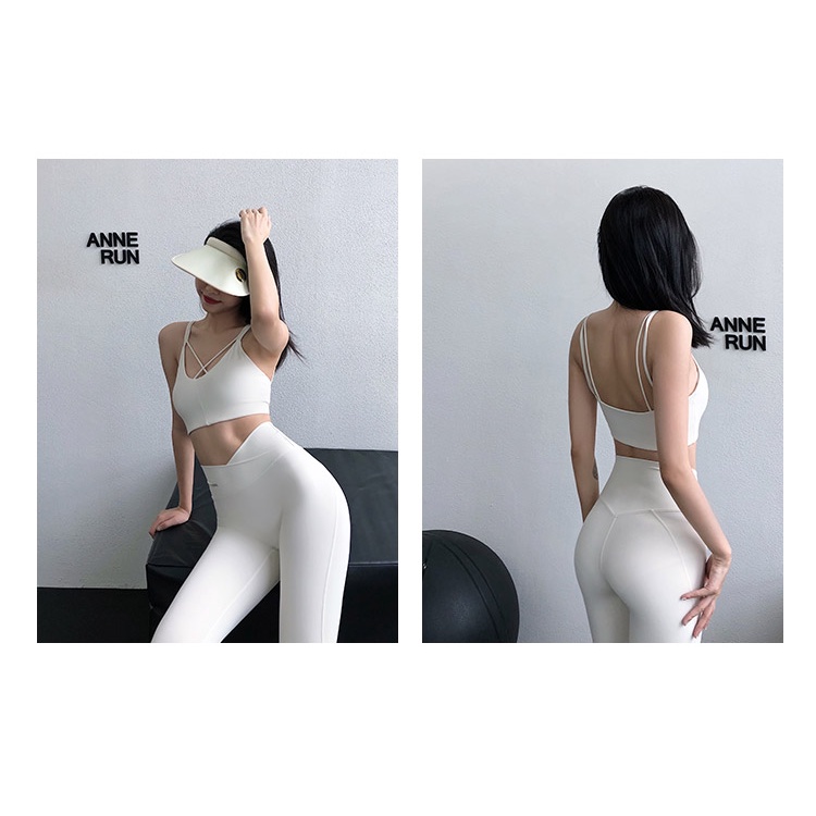 Áo ngực thể thao ANRAN có miếng đệm ngực chống chảy xệ thích hợp tập yoga/ chạy bộ cho nữ