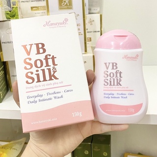 Dung Dịch Vệ Sinh VB Soft & Silk Hanayuki 150gr Màu Hồng Cao Cấp, Nước Rửa Phụ Khoa Chính hãng (Mẫu Mới)