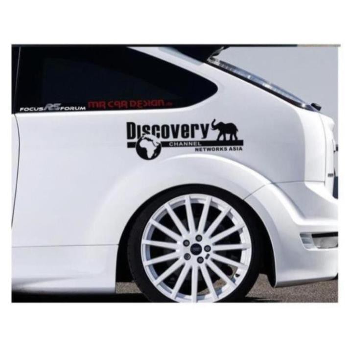 ⚡️FREESHIP TỪ 50K - TOÀN QUỐC⚡️Tem Dán Decal Phản Quang DISCOVERY CHANNEL Phong Cách Kèm Dụng Cụ Dán Tiện Lợi