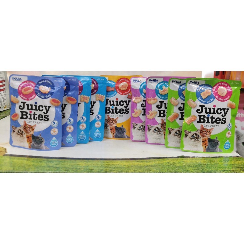 [Giao ngay HỎA TỐC] Bánh thưởng Inaba Juicy Bites cho mèo nhiều vị - Bánh thưởng Juicy Bites gói cho mèo