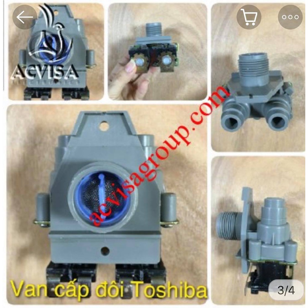 Van cấp nước đôi máy giặt Sanyo, Samsung, Toshiba, Electrolux, Panasonic