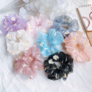 🌼Chun cột tóc Scrunchies hoa cúc