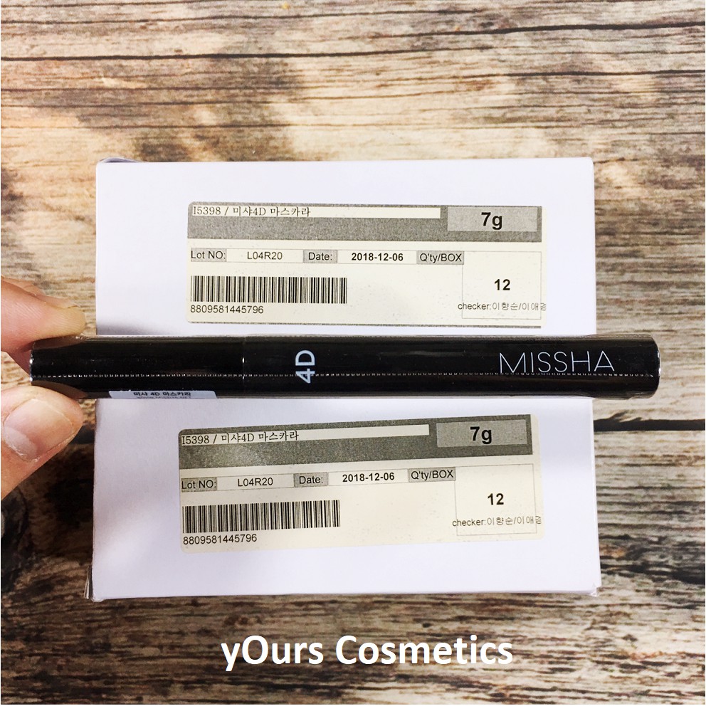 [Auth Hàn] Mascara Missha 4D Làm Dày và Cong Mi Mẫu Mới - Chuốt Mi Missha 4D mẫu mới