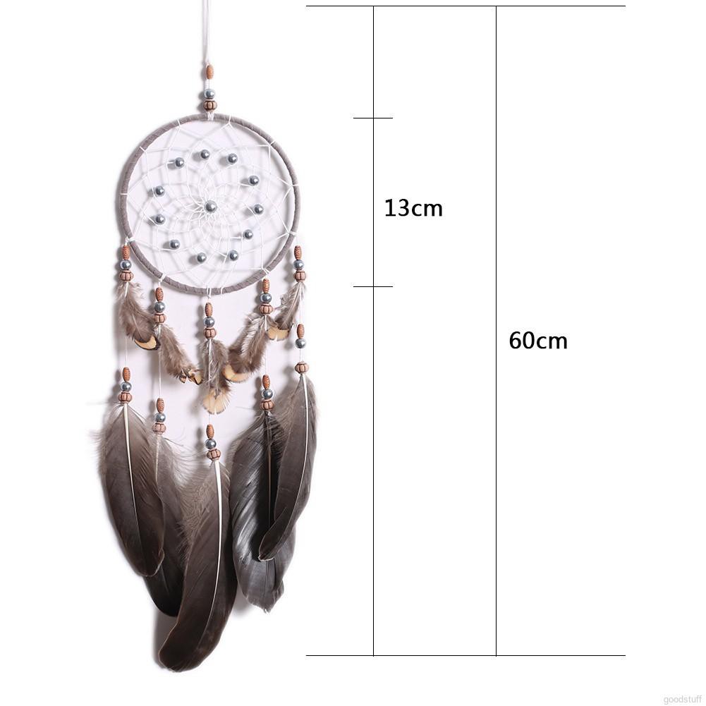 Dreamcatcher phối hạt và lông vũ phong cách cổ điển