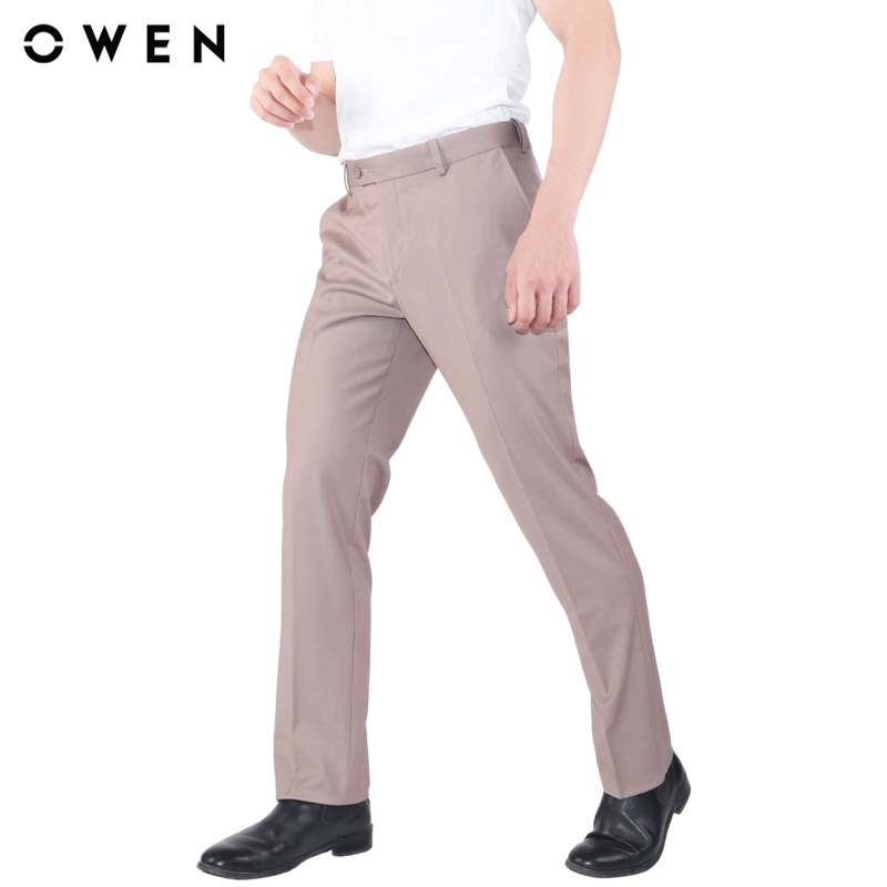 Quần tây Owen  Regular Fit màu Be - QRT20539