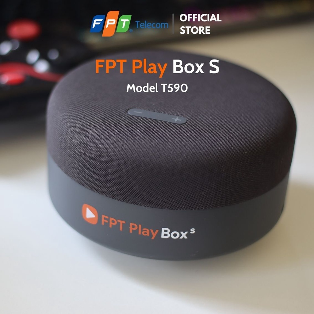 FPT Play Box S 2021 - Model T590 - Hand Free TV Box Tích Hợp Loa Thông Minh