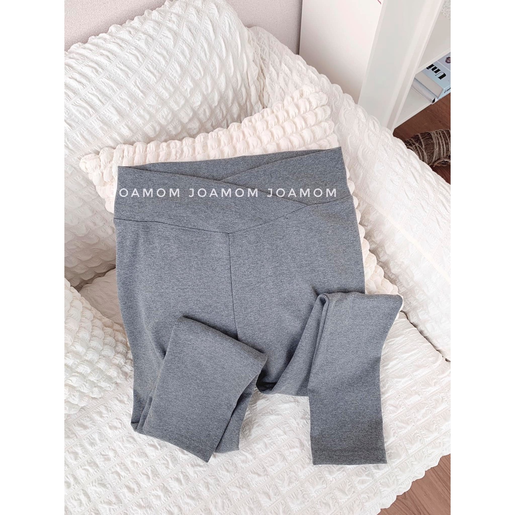 Quần Legging bầu cao cấp, chất liệu cotton co giãn tốt, dày dặn thoáng thiết kế bởi Joamom