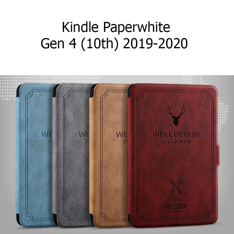 [ Nhiều màu ] Bao Da Kindle Paperwhite Gen 4 (10th) Tuần Lộc Cover Dành Cho Máy Đọc Sách | WebRaoVat - webraovat.net.vn