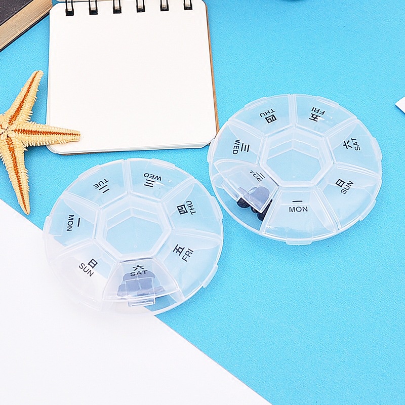 Hộp Đựng Thuốc 7 Ngăn Mini Tiện Lợi