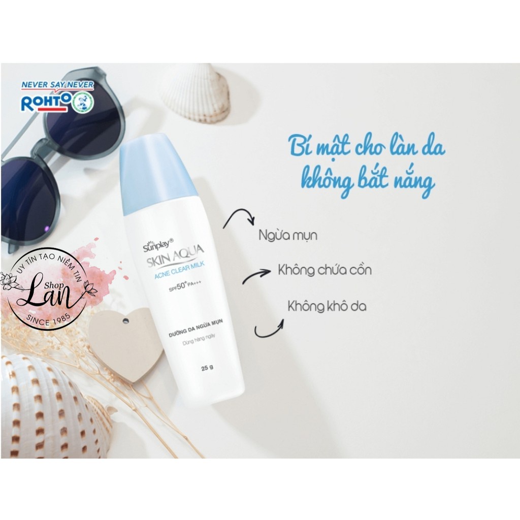 Sữa Chống Nắng Dưỡng Da Ngừa Mụn Sunplay Skin Aqua Acne Clear SPF 50+ PA++++ (25g)