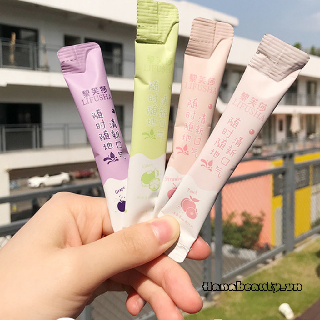 Nước xúc miệng LIFUSHA Hoa Quả Thơm miệng sạch sẽ thơm tho trắng răng