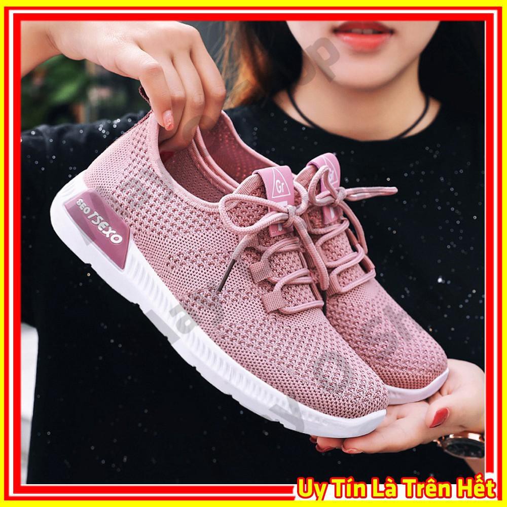Giày Chạy Bộ Tập Thể Dục Thể Thao Nữ, Giầy Sneaker Siêu Nhẹ Thời Trang Hàn Quốc Đẹp Giá Rẻ H5 May O Shop