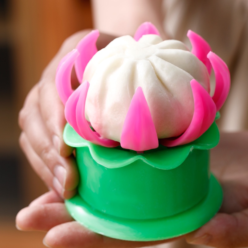 Khuôn Làm Bánh Bao Hoa Sen Khuôn tạo hình làm bánh bao Hấp Diy Tiện Dụng