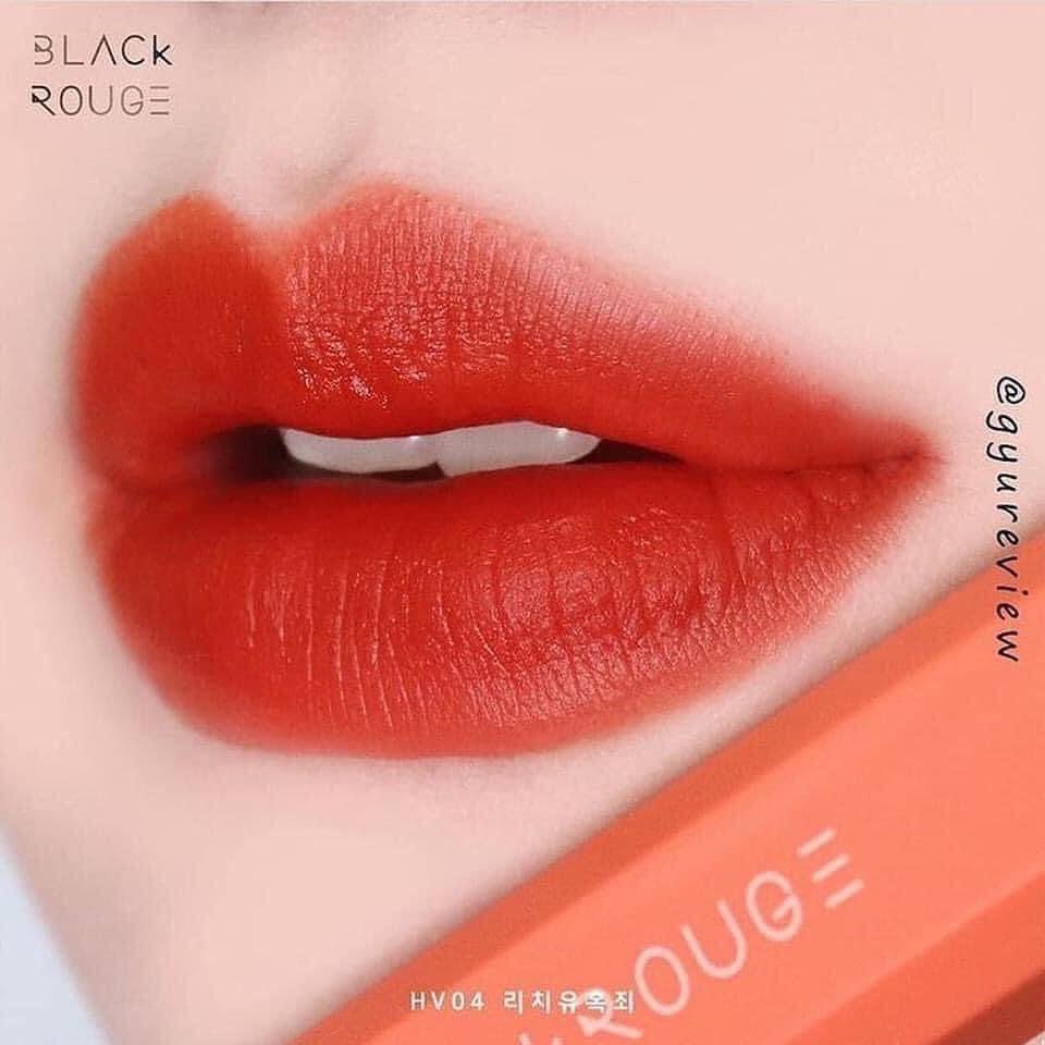 (AUTH, TEM HIDDEN TAG) Son Kem Lì Mịn Mượt Nhẹ Môi Black Rouge Half N Half Water Velvet #HV01 #HV02 #HV03 #HV04 #HV05