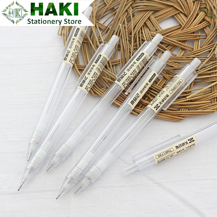 Bút chì bấm cơ HAKI ngòi 0.5mm 0.7mm tiện lợi dành cho học sinh B62