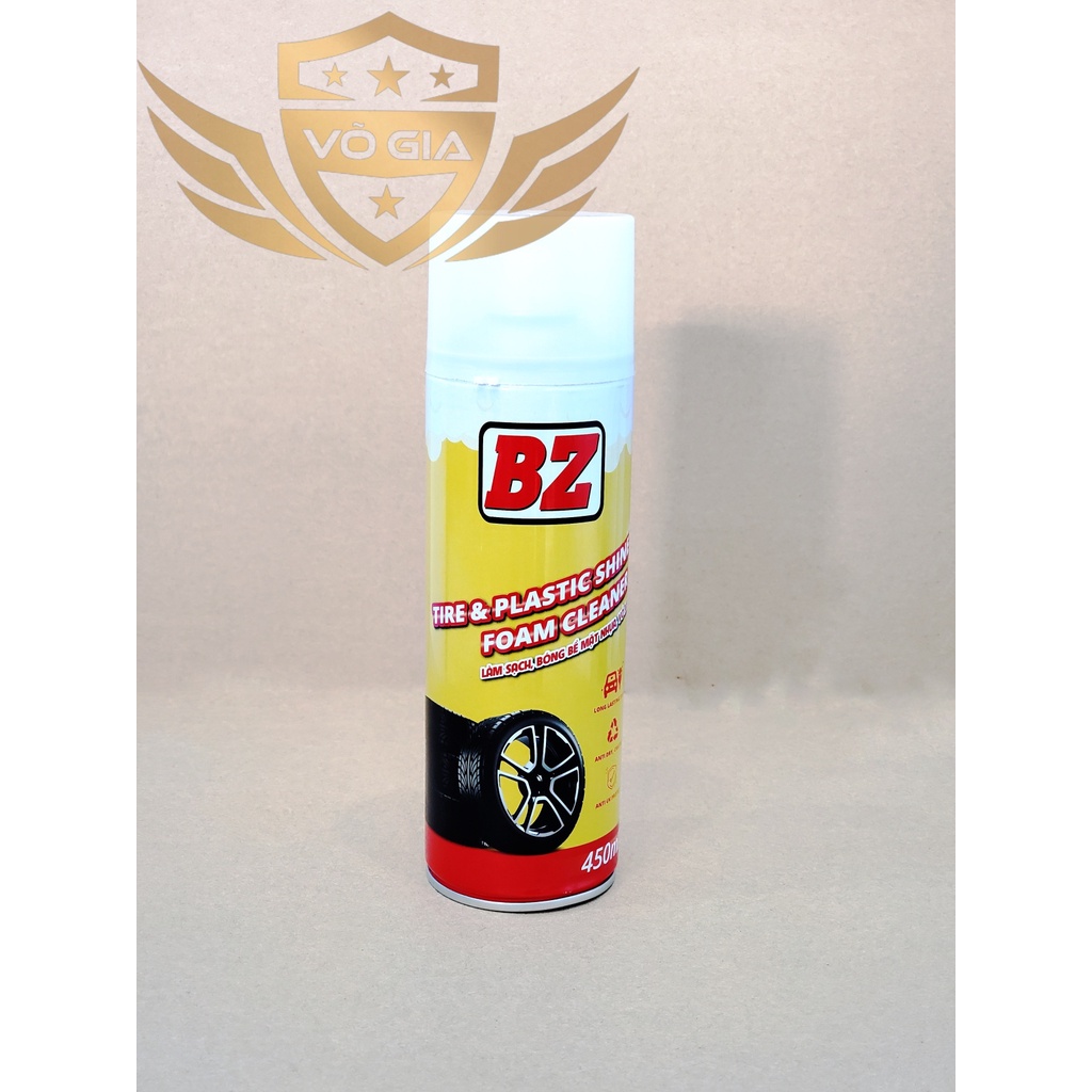 Chai xịt bóng vỏ xe và nhựa nhám BZ Xịt dưỡng, phục hồi nhựa nhám BZ