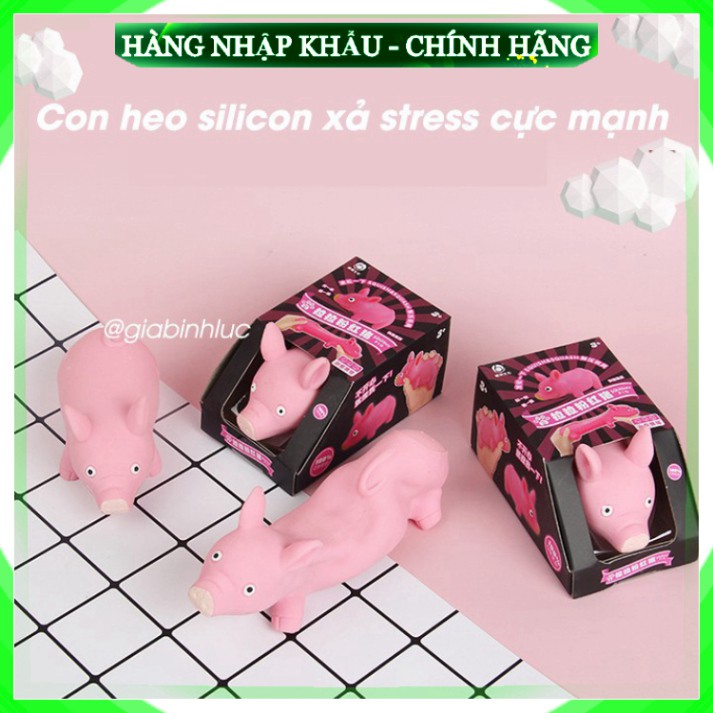 [Hàng Chuẩn Loại 1] Hộp quà Heo bóp mềm silicon, Lợn co dãn đàn hồi đồ chơi ngộ nghĩnh, xả stress giải tỏa căng thẳng