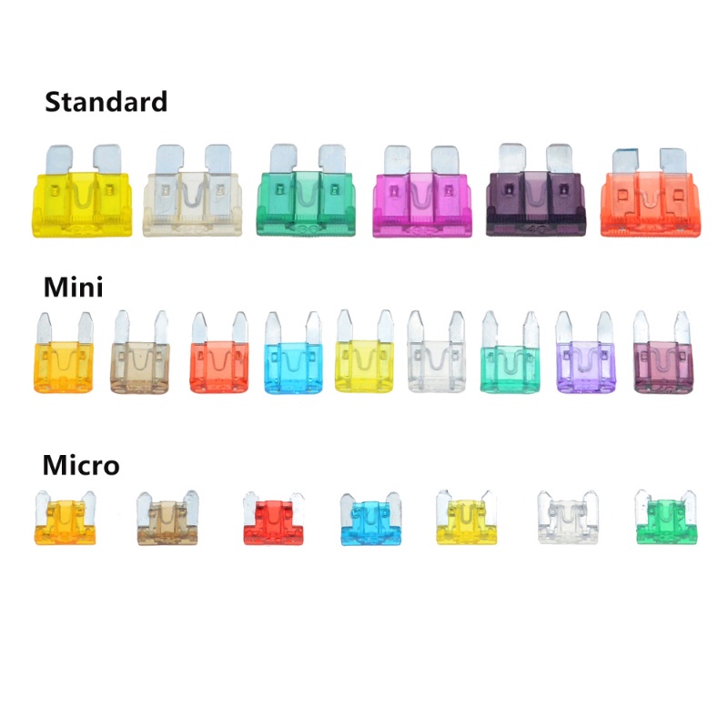 Set 10 Cầu Chì Tự Động mini 3A 5A 7.5A 10A 15A 20A 25A 30A 35A 40A