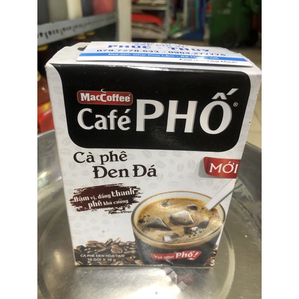 Cà phê Phố, cafe đen đá Maccoffee
