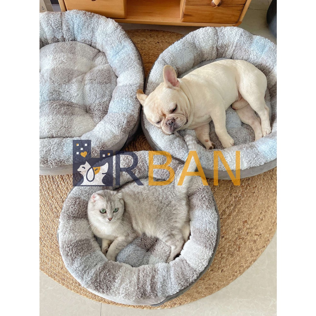 𝗨𝗿𝗯𝗮𝗻_Đệm/ổ nệm bông tròn cho thú cưng