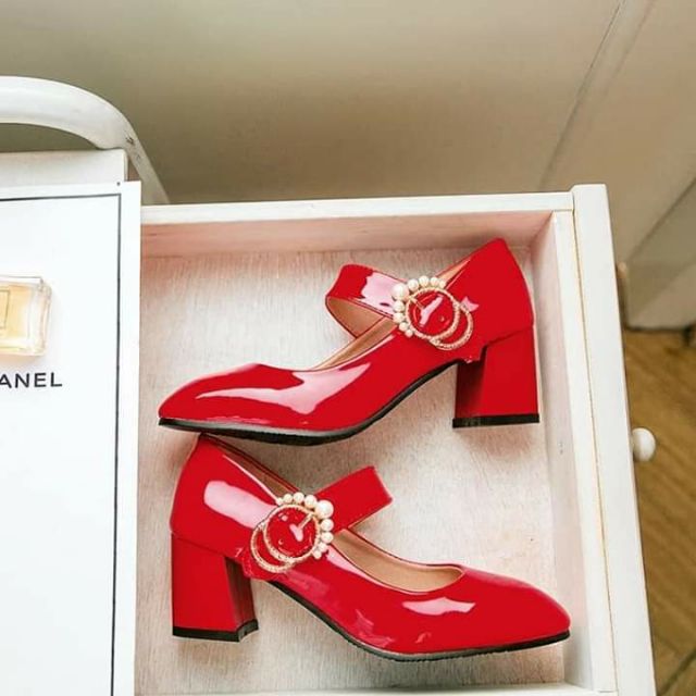 Giày cao gót cho bé gái cao 6p