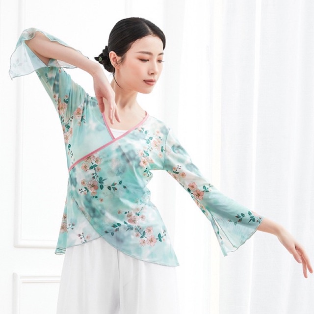 Áo lưới tập múa cổ trang Trung Hoa