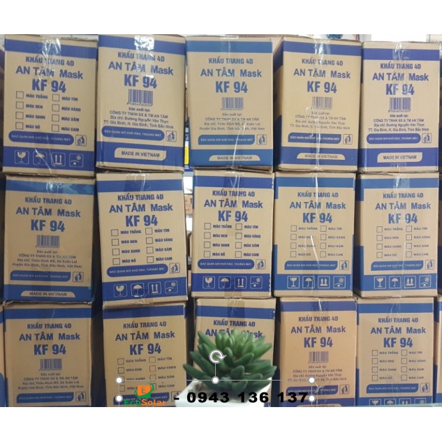 KF94-Khẩu trang y tế 4D AN TÂM "1 gói / 10 cái"