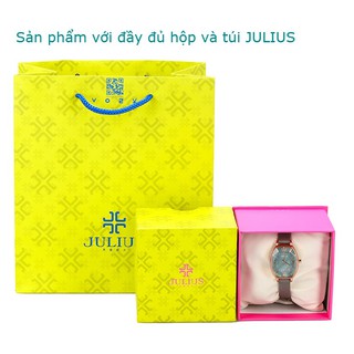 ĐỒNG HỒ NỮ JULIUS JA920 DÂY DA (XÁM)